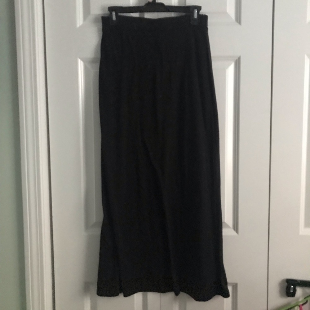 Black maxi skirt